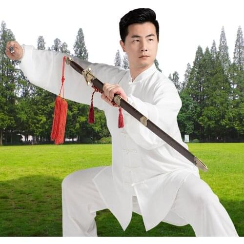 Womens sportswear mens summer cotton and linen Taiji martial arts performance clothing 2020 new products