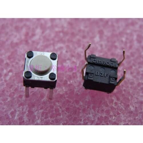 10pcs/lot 100% Made In Japan Original Omron B3F Touch Switch Mouse Micro Switch Mouse Button 6 * 6 * 4.3mm