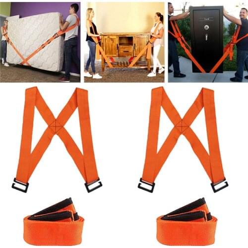 2Pcs Labor-saving Furniture Moving Shoulder Back Straps Ropes Forklift Lifting Moving Strap Transport Belt Wrist Straps