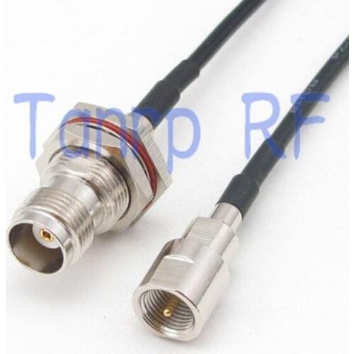 6in TNC female jack to FME male plug RF connector adapter 15CM Pigtail coaxial jumper cable RG174 extension cord