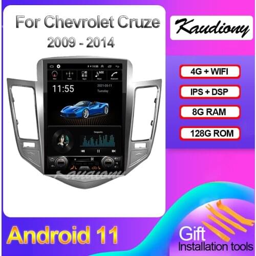 Kaudiony 10.4" Android 10.0 Car Radio For Chevrolet Cruze Car Dvd Multimedia Player Auto GPS Navigation Stereo 4G DSP 2009-2014