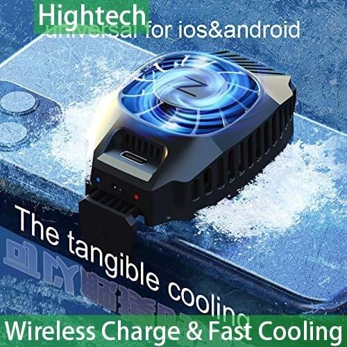 Wireless Charging 10W for All Phone Cooler Designed for Gaming or Live Vedio Phone,Suitable for 4-7in Phone Heat Radiation
