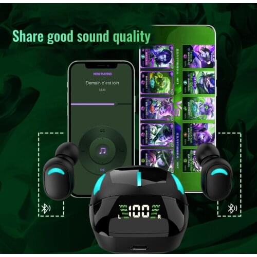 G7S Wireless TWS Headphones sports Earbuds Bluetooth 5.0 Earphone HIFI Games Headset with charging bin for all smartphone