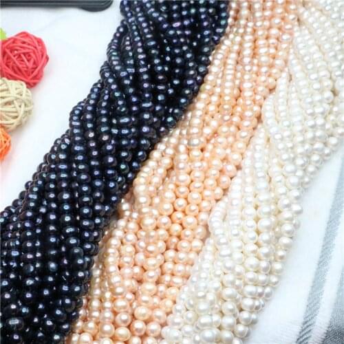 Real Natural Pearls Beads Real Freshwater Pearl Bead Baroque Loose Pearl For DIY Bracelet Necklace Jewelry Making 14" strand