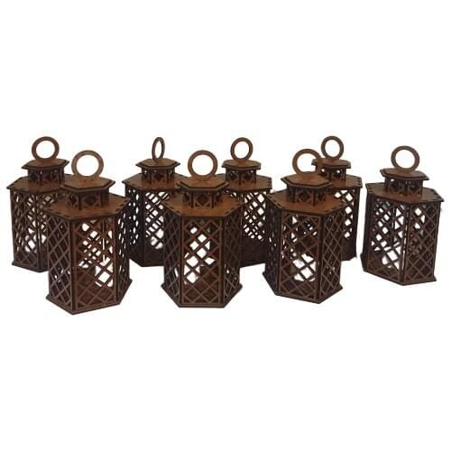 Oteberry Decorative Wooden Lantern
