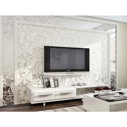 Q QIHANG European Classic Wallpaper thick Non-woven Widened 3D Stereo bedroom TV Background wallpaper Roll 0.7m*8.4m=5.88m2