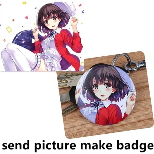 FFFPIN 5.8cm Badge DIY Custom Made Breastpin Insignia Brooch Pin Customized Coin School Student Waiter Girl Company Logo Icon