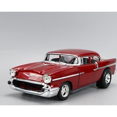 HOTWHEELS 1/18 Self-assembly Chevrolet Classic Muscle Car Roadster Simulation Model Cars Toys