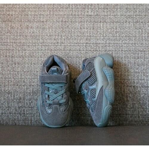 2020 New Kids Shoes Anti-slip Soft Rubber Bottom Lace-Up Casual Flat Sneakers Shoes Children size Kid Girls Boys Sports Shoes