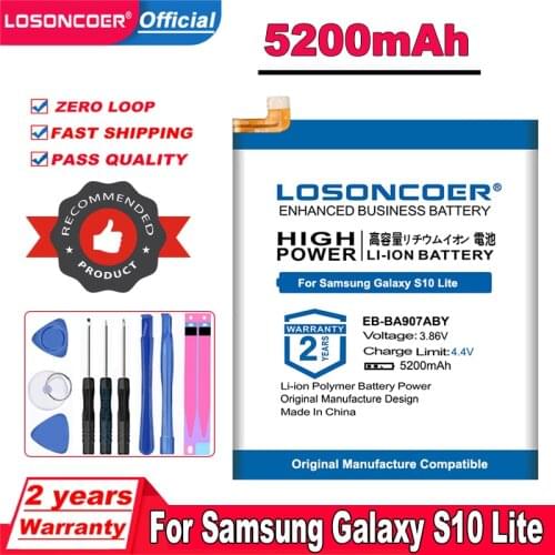 LOSONCOER Samsung Galaxy S10 Lite Batteries