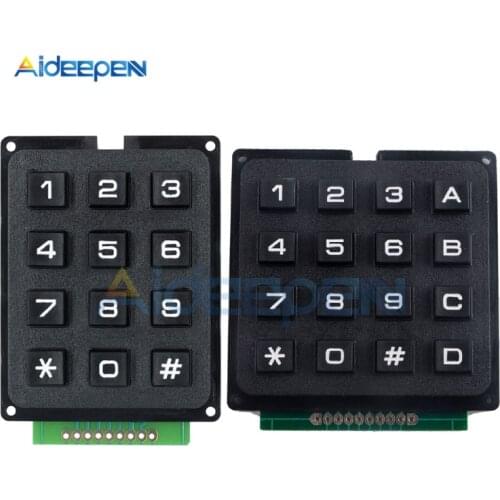 3 x 4 4 x 4 Matrix Array 12 Keys 16 Keys 3*4 4*4 Switch Keypad Keyboard Module For Arduino