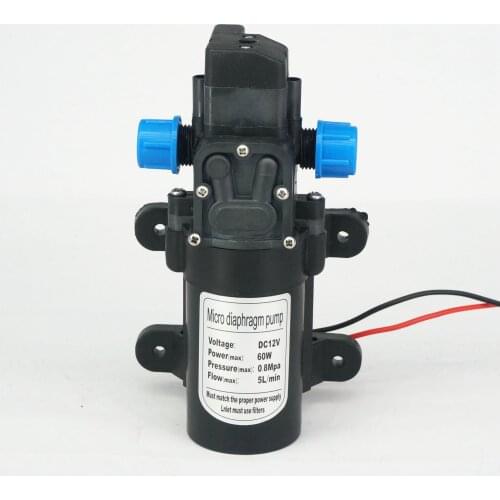 DC 12V 60W Micro Diaphragm Water Pump Self-priming Booster Pump Automatic Switch 300L/H Y2