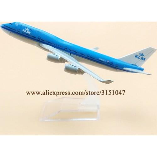 16cm Air Netherlands KLM Boeing 747 B747-400 Airlines Plane Model Alloy Metal Diecast Model Airplane Aircraft Airways Gift