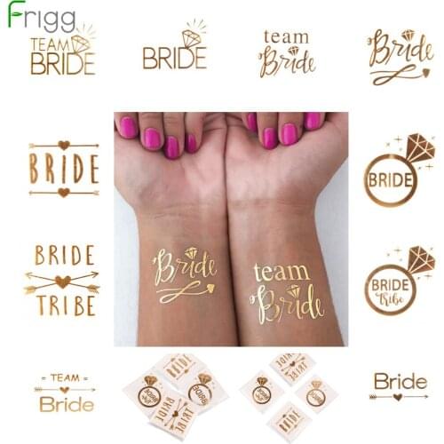 Frigg Team Bride Tattoo Stickers Bridal Shower Party Favors Wedding Decoration Bachelorette Hen Party Decor Party Supplies