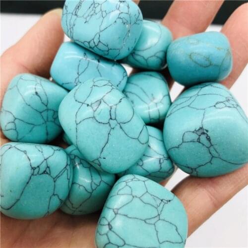 Natural Turquoise Crystal Healing Reiki Decoration Natural Quartz Crystal