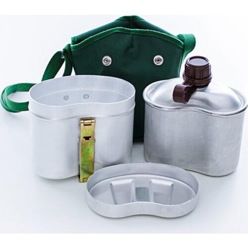 Nostalgic tableware World War II period Classic 78 type multi-function military kettle& pot& lunch box,3 in 1 Outdoor Dinnerware