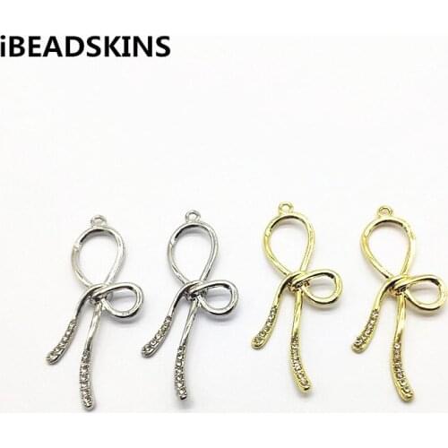 New arrival! 49x22mm 50pcs Bows-Shape charm/Connectors for Necklace,Earrings parts,Accessories,hand Made Jewelry DIY