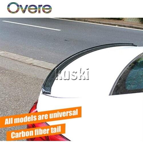 Overe 1Set Car Carbon Fiber Rear Spoiler Wing stickers For BMW E60 E36 E46 E90 E39 E30 F30 F10 F20 X5 E53 E70 E87 E34 E92 M