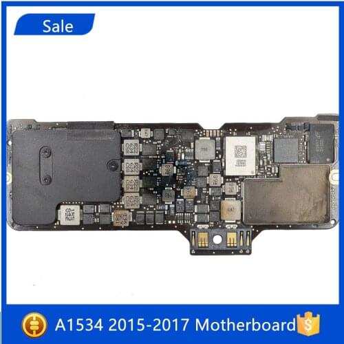 Tested A1534 Motherboard for MacBook Retina 12" A1534 Logic Board 1.1GHz 256/512GB 1.2GHz 820-00045-A 820-00244-A 2015- 2017