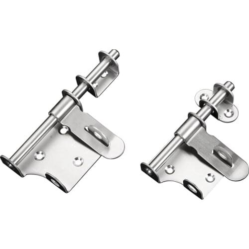 Anti-theft Durable Staple Stainless Steel Slide Bolt Hasp Hardware Door Latch Gate Trumpet Home Safety Practical Lock