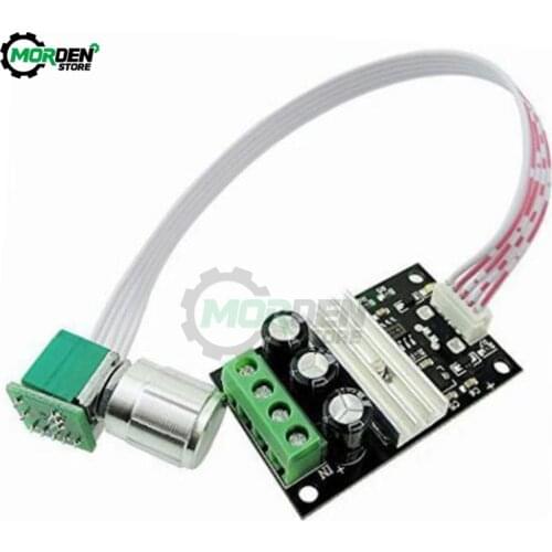 DC 6V 12V 24V 28V 3A 80W PWM Motor Speed Controller Regulator Adjustable Duty Cycle Speed Control With Potentiometer Switch