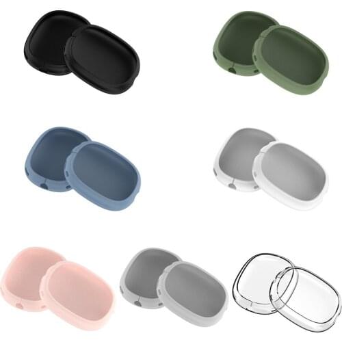 Silicone Headphone Protective Case Anti-scratch Sleeve Solid Color Protector for Airpods Max Headset