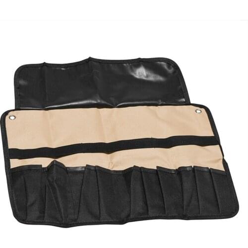 Chef Knife Bag Roll Bag Carry Case bag Kitchen Portable Storage 10/21 P ockets Black Coffee