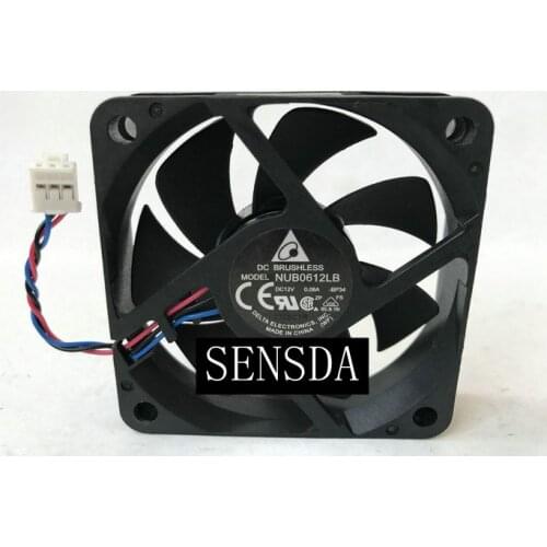 Silent quiet low noise cooling fan for delta NUB0612LB BP34 DC 12V 0.08A 60x60x15mm Server Square cooler