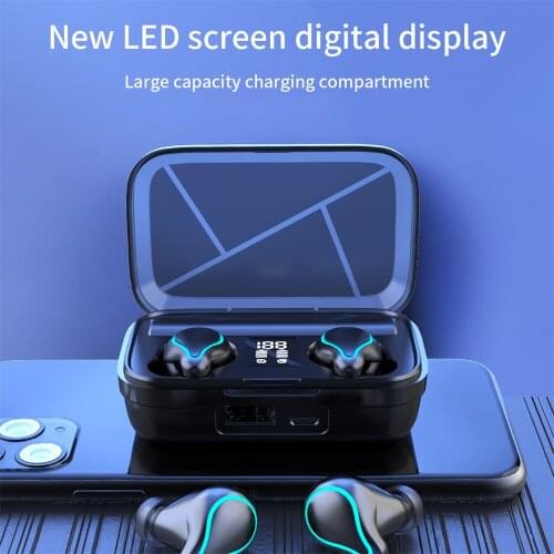 TWS In-ear Bluetooth Headphones Wireless Earphones Headset Bass Stereo Earbuds Sport/Gaming With Charging case For xiaomi