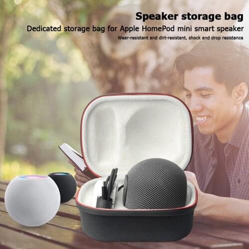 Shock-Proof Speaker Carrying Box Outdoor Music Listening Accessories for Apple HomePod Mini Storage Protective Case