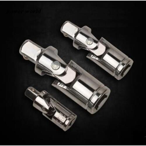 1/4" 3/8" 1/2" Universal Joint Socket Square Head Wrench Ratchet Drive Socket Adapter Converter Power Tool Accessories