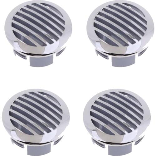 4 Pack 3-inch 316 Stainless Steel Round Louvered Air-flow Air Vent for Marine Boat Replacement 76mm