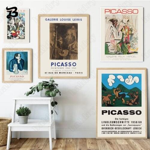 Vintage Abstract Figure Canvas Painting Oil Painting Posters and Prints Museum Modern Gallery Wall Art Pictures for Home Decor