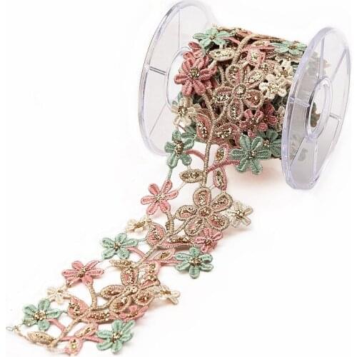 Golden Vintage Many design Metallic Embroidered Motif Glitter power Nigeria Venice Lace Trim Crochet Cord Diy Lace Fabric MK03