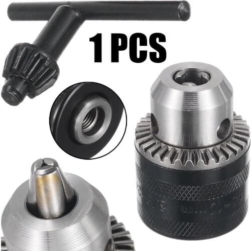 1pc 1.5-10mm M10 X 1.5 Thread Metal Keyed Drill Bit Chuck Set W/Wrench Quick Releases For 100 Angle Grinder New