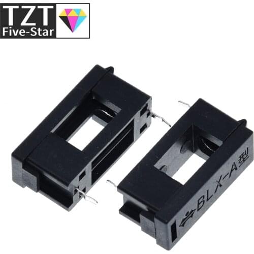 10PCS BLX-A type 5*20mm with cover fuse seat fuse pipe Fuse holder 5x20 fuse seat