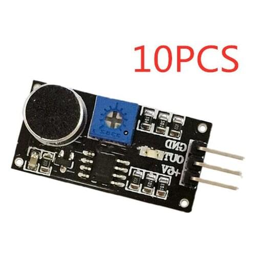 10pcs Sound Detection Sensor Module Sound Sensor Intelligent Vehicle for Arduino