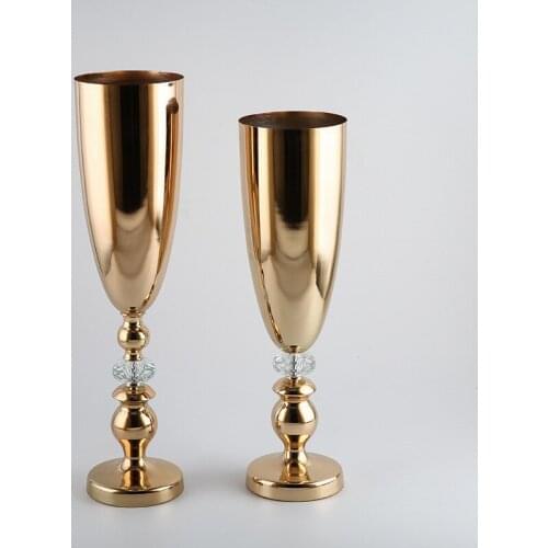 2pcs/Lot Table Candle Holder Plating Metal Candlestick Creative Geometric Romantic Candle Holder for Wedding Dinner Decor ZZT002