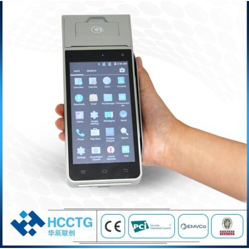 4G/3G/2G Touchscreen Handheld Android POS Terminal Built in Thermal Printer With Fingerprint Z90