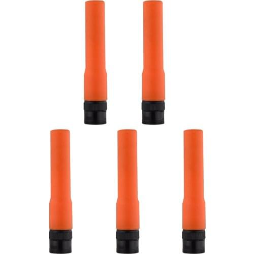 5pcs ABBREE ST20 BNC Short Walkie Talkie Antenna BNC Connector UHF/VHF 144/430MHz for i com IC-V80 IC-V82 Kenwood Two Way Radio