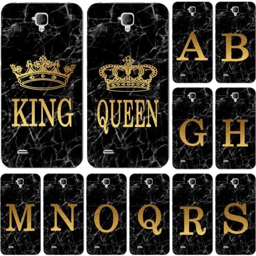Phone case for Huawei Ascend Y635 Y625 Y360 Y3 ii LUA-L21 Marble Golden alphabet background Soft TPU Print Cover