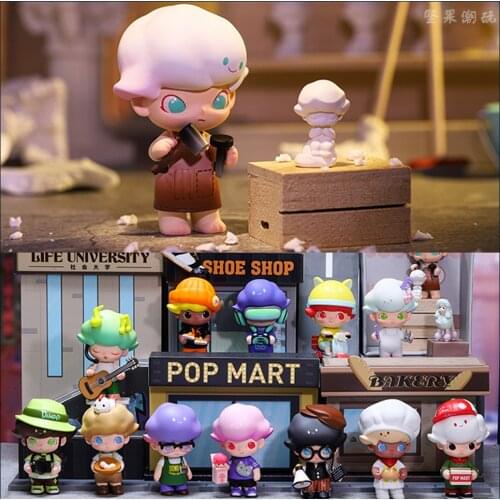 Original POP MART DIMOO Social University Series Blind Box Toys Doll Confirm The Style Cute Anime Figure Gift Free Shipping