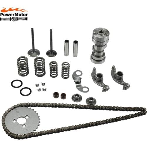 Motorcycle Engine Cylinder Head Parts Camshaft Intake Exhaust Valve Springs Rocker Timing Chain For lifan 150cc Dirt Pit Bike