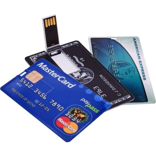 USB 2.0 Flash Drive High Speed Bank Credit Card Pen Drive 4GB 8GB 16GB Pendrive 32GB 64GB Memory Usb Stick Flash Drive