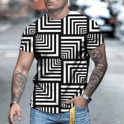 Summer New For Men And Women Geometrical Oversized T-Shirt Shirt Short Sleeve 3D Printed Fashion O-Neck Selling T-Shirt