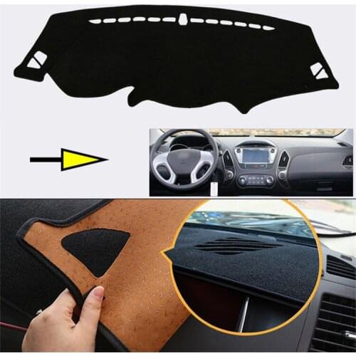 Interior Dashboard Carpet Photophobism Protective Pad Mat For Hyundai IX35 2010-2015