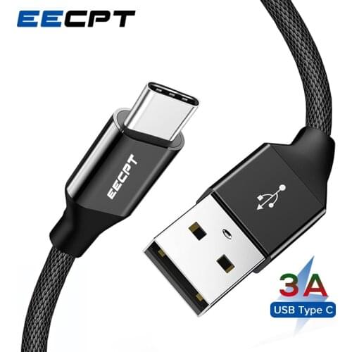 EECPT USB Type C Cable 3A Fast Charging Data Wire USB C Cable Phone Charger Type-C Cable for Samsung S9 Huawei Xiaomi Oneplus 6T