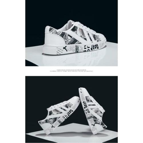 Men Shoes Summer Casual Imitation Leather Flat Shoes Lace-up Low Top Male Sneakers Tenis Masculino Adulto Shoes