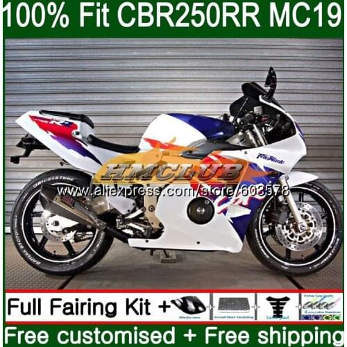 Injection Body For HONDA CBR 250RR 250R CBR250RR 1988 1989 94CL.86 CBR 250 RR MC19 CBR250 RR 88 89 White Glossy OEM Fairings