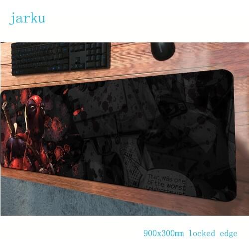 900x300x2mm Deadpool pad mouse High-end gaming mousepad gamer mouse mat locrkand pads game computer padmouse laptop play mat
